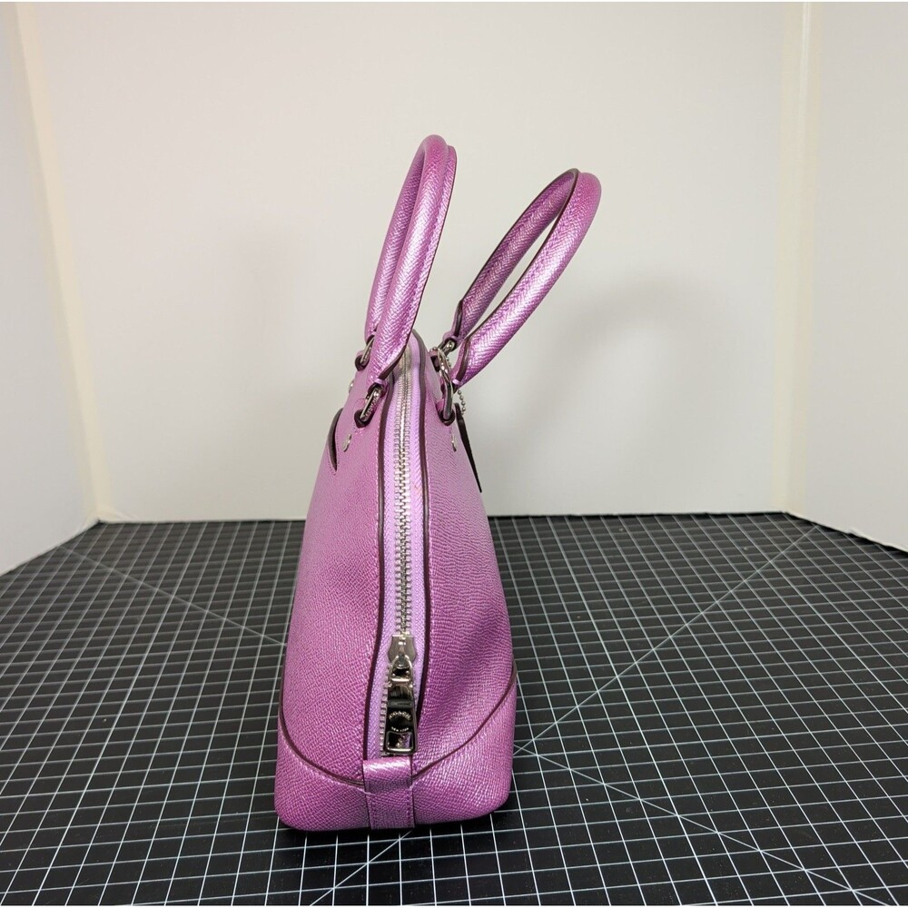 Coach Mini Sierra Crossgrain Lilac Satchel & Wristlet - MISSING STRAP - F22315 - Picture 4 of 16